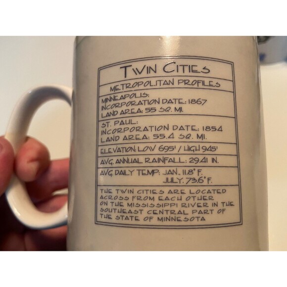 STARBUCKS Architecture Series TWIN CITIES Minneapolis St Paul Coffee Mug 18oz - Picture 4 of 6